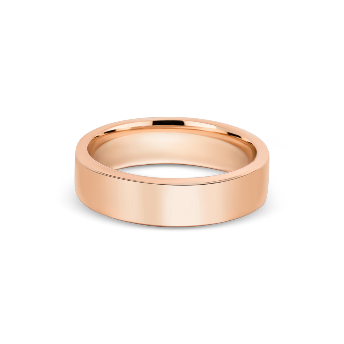 Flat Rose Gold Band
