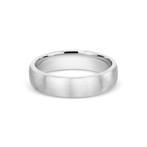 Satin Grey Gold Band