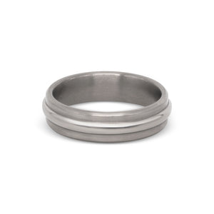 Matte & Polished Titanium Band