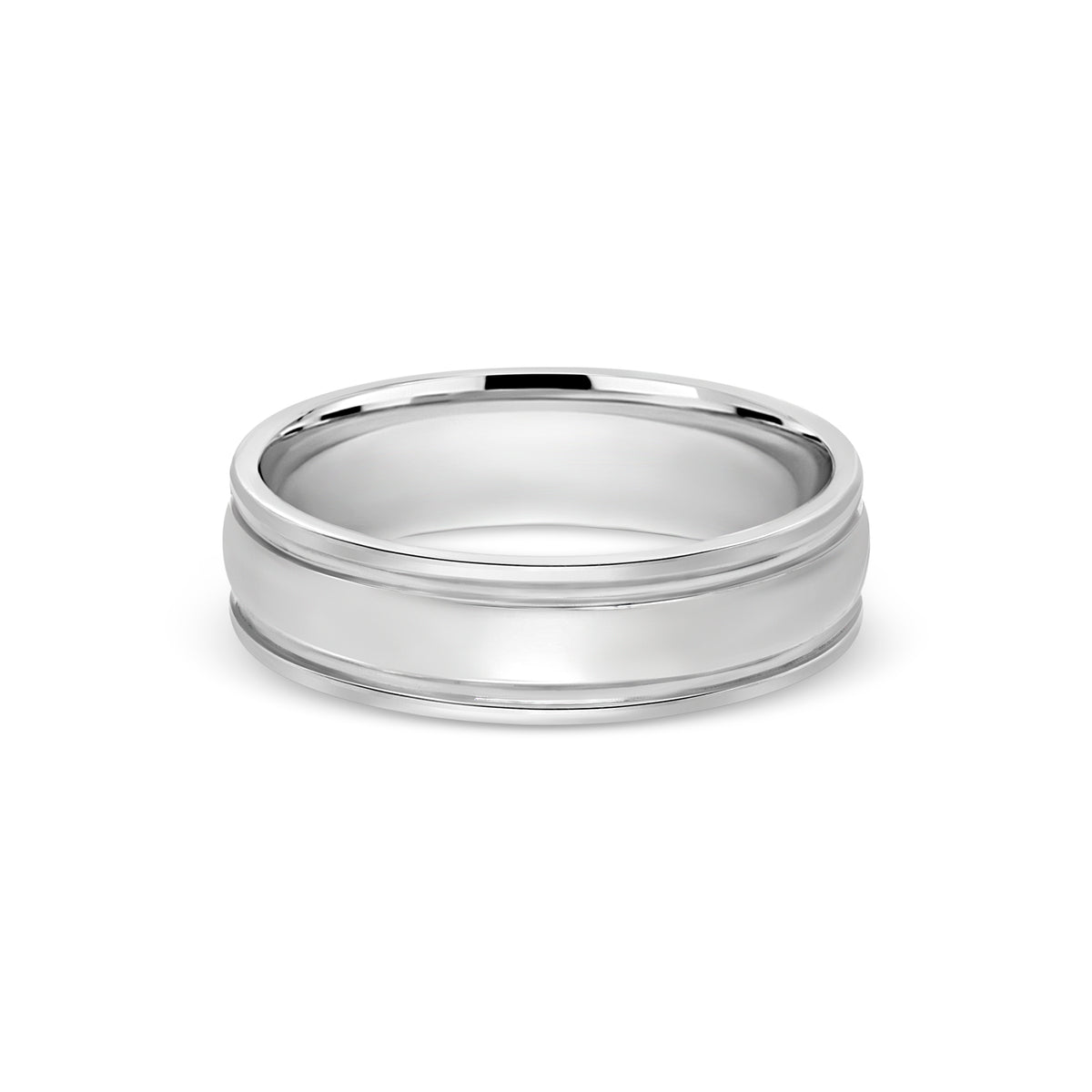 Double Edge Groove Platinum Band