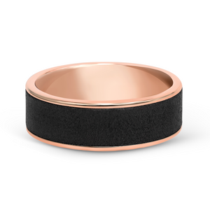 Black Tantalum & Rose Gold Brushed Band