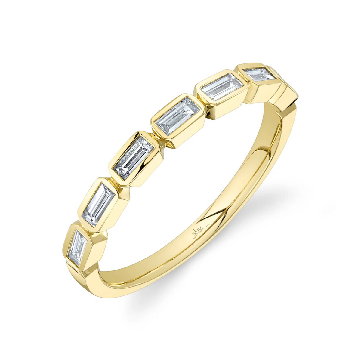 Baguette Diamond Half Eternity Band