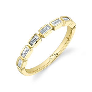 Baguette Diamond Half Eternity Band