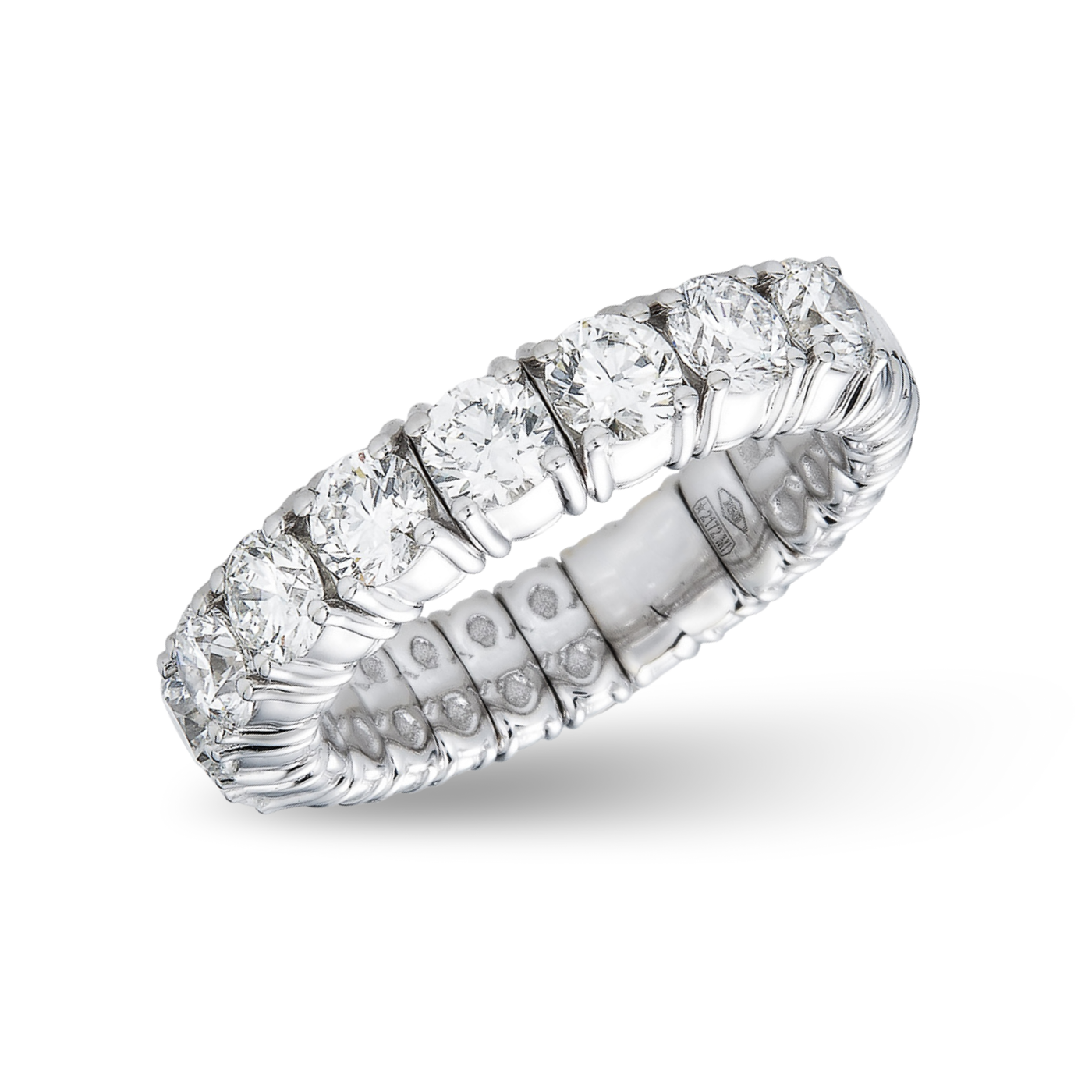 Round Diamond Stretch Eternity Band | 3.47tw