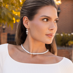 Round Diamond Tennis Necklace | 61tw