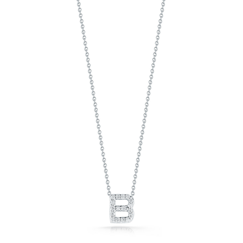 Diamond Love Letter "B" Necklace