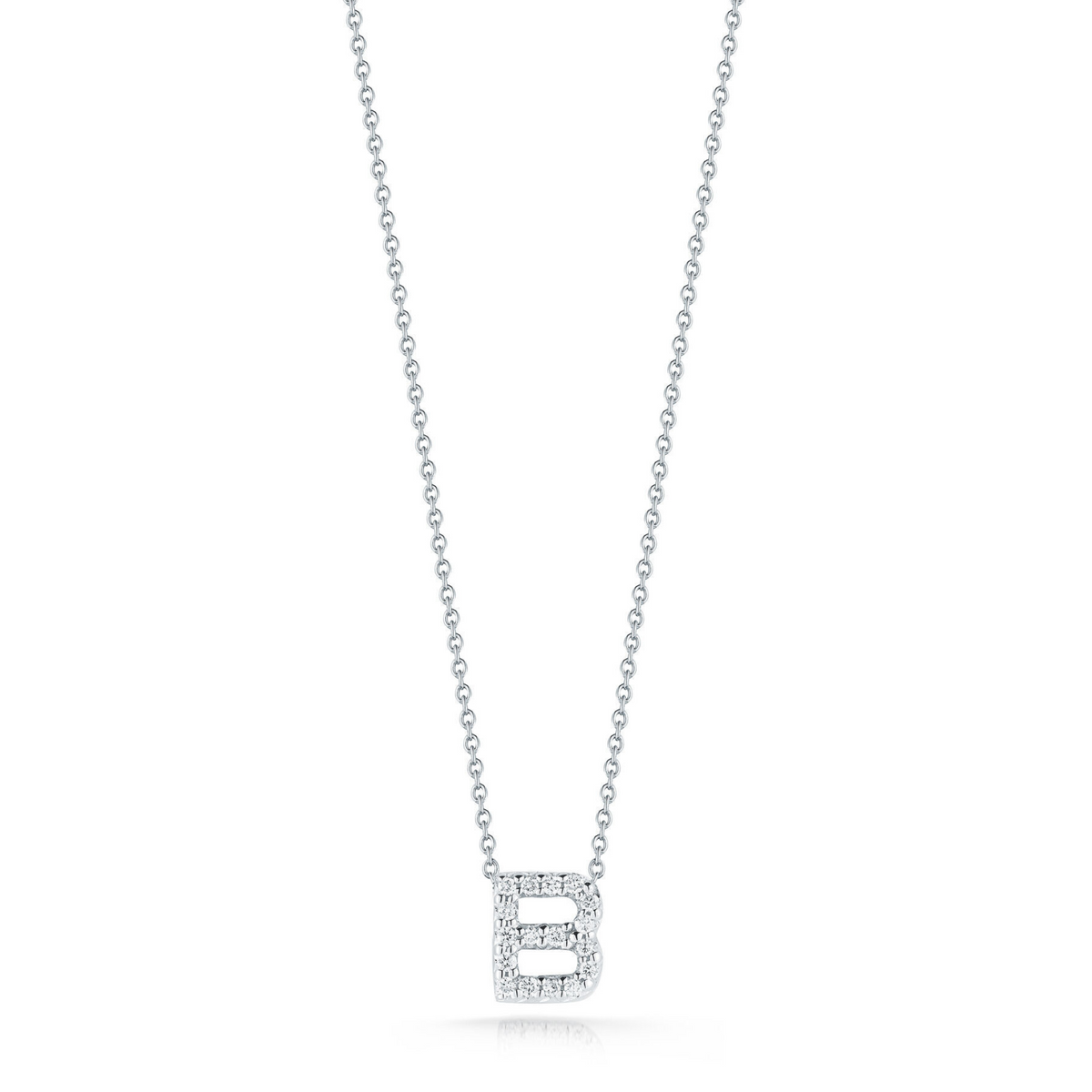 Diamond Love Letter "B" Necklace