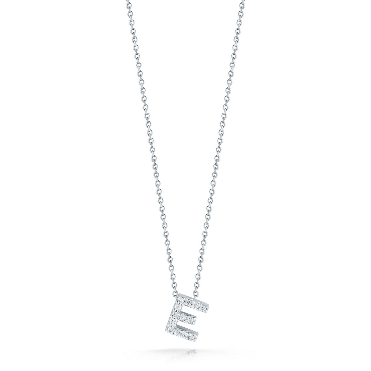 Diamond Love Letter "E" Necklace