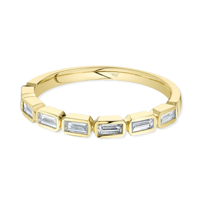 Baguette Diamond Half Eternity Band