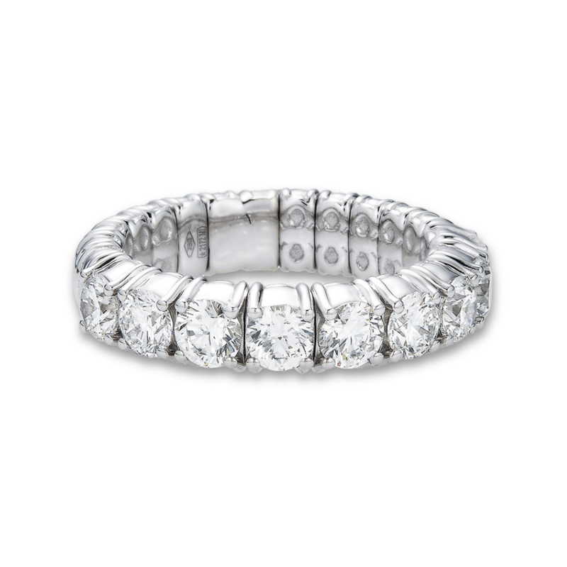 Round Diamond Stretch Eternity Band | 3.47tw