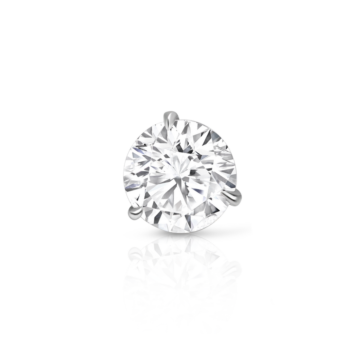 Single Round Diamond Stud Earring | .24ct