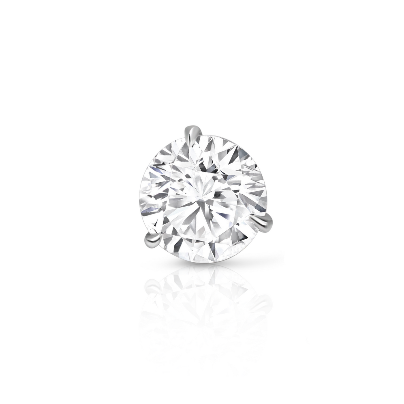 Single Round Diamond Stud Earring | .24ct