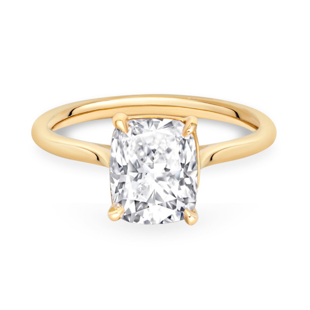 Cushion Cut Diamond Solitaire Ring | 2.01ct