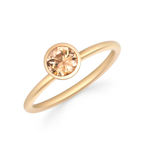 Bezel Set Imperial Topaz Ring