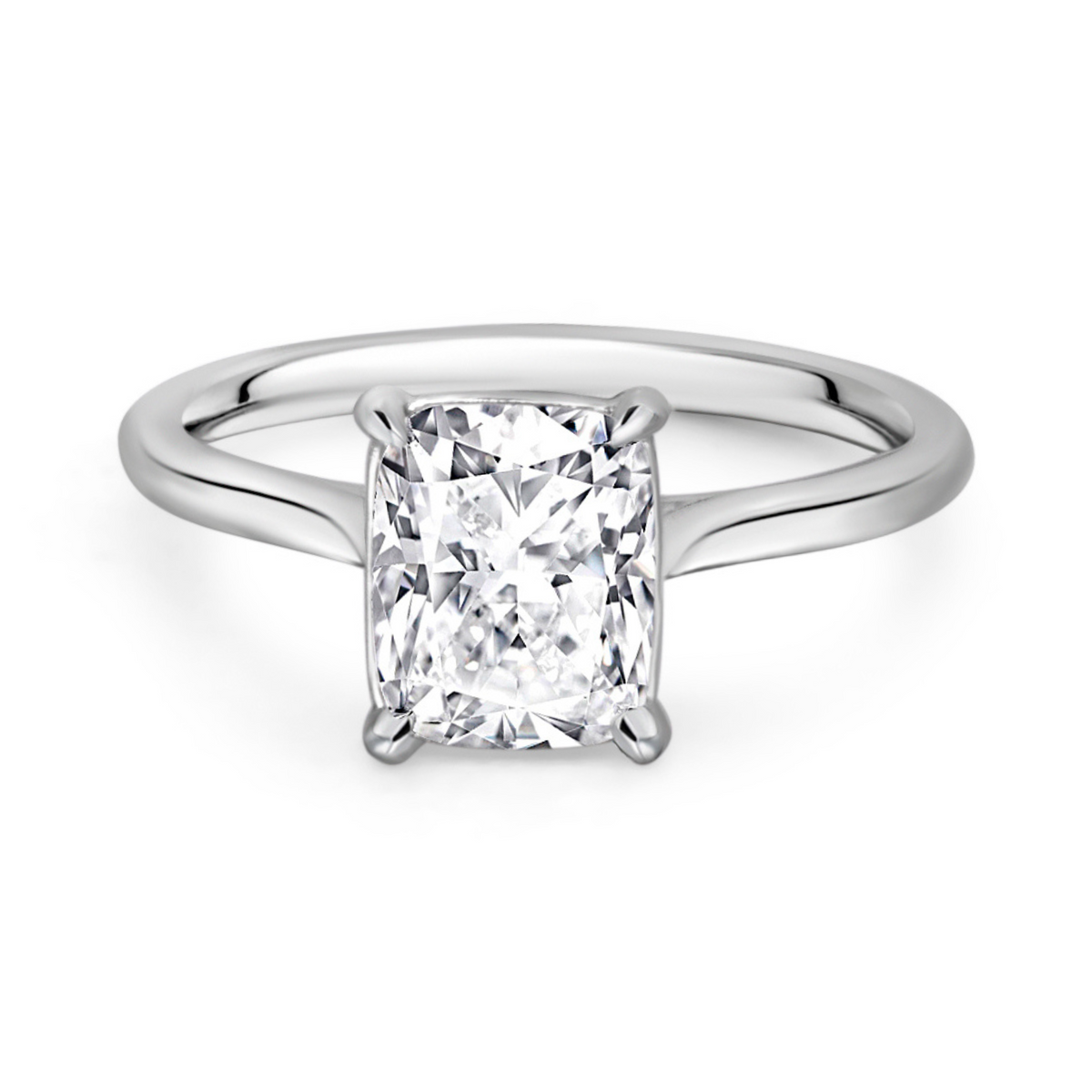 Cushion Cut Diamond Solitaire Ring | 2.01ct