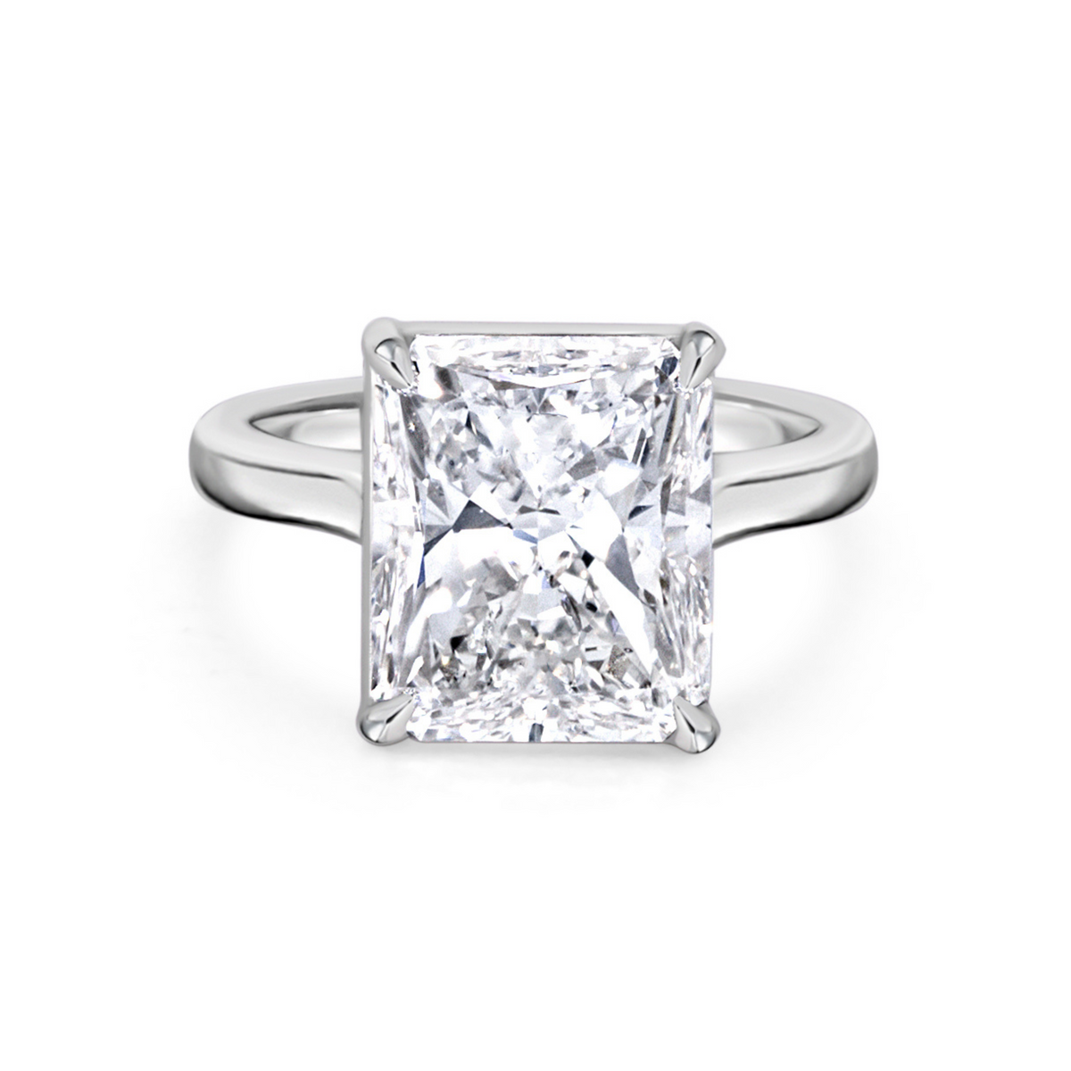 Radiant Cut Solitaire Diamond Ring | 6.27ct