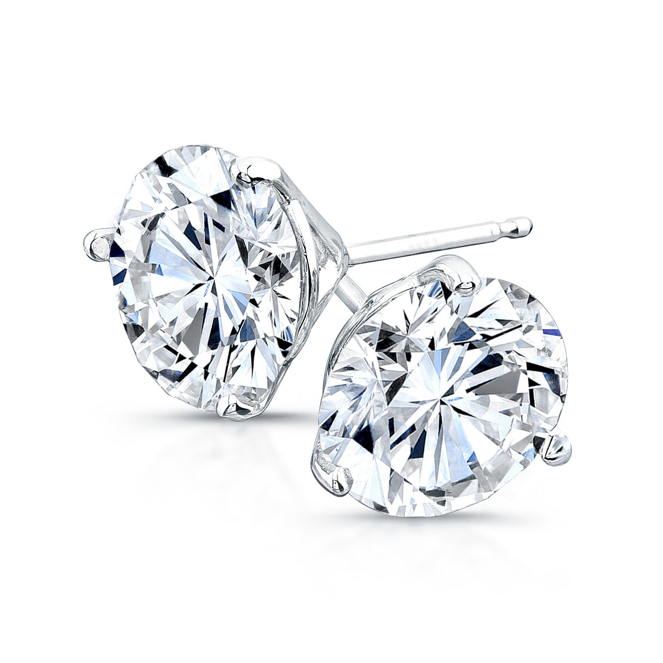Round Diamond Stud Earrings | 1.63tw