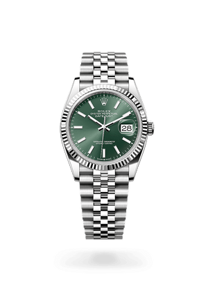Rolex Datejust in Oystersteel and Mint Green Dial, M126234-0051 | Polacheck's Jewelers