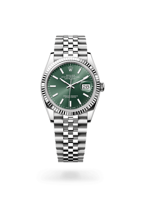 Rolex Datejust in Oystersteel and Mint Green Dial, M126234-0051 | Polacheck's Jewelers