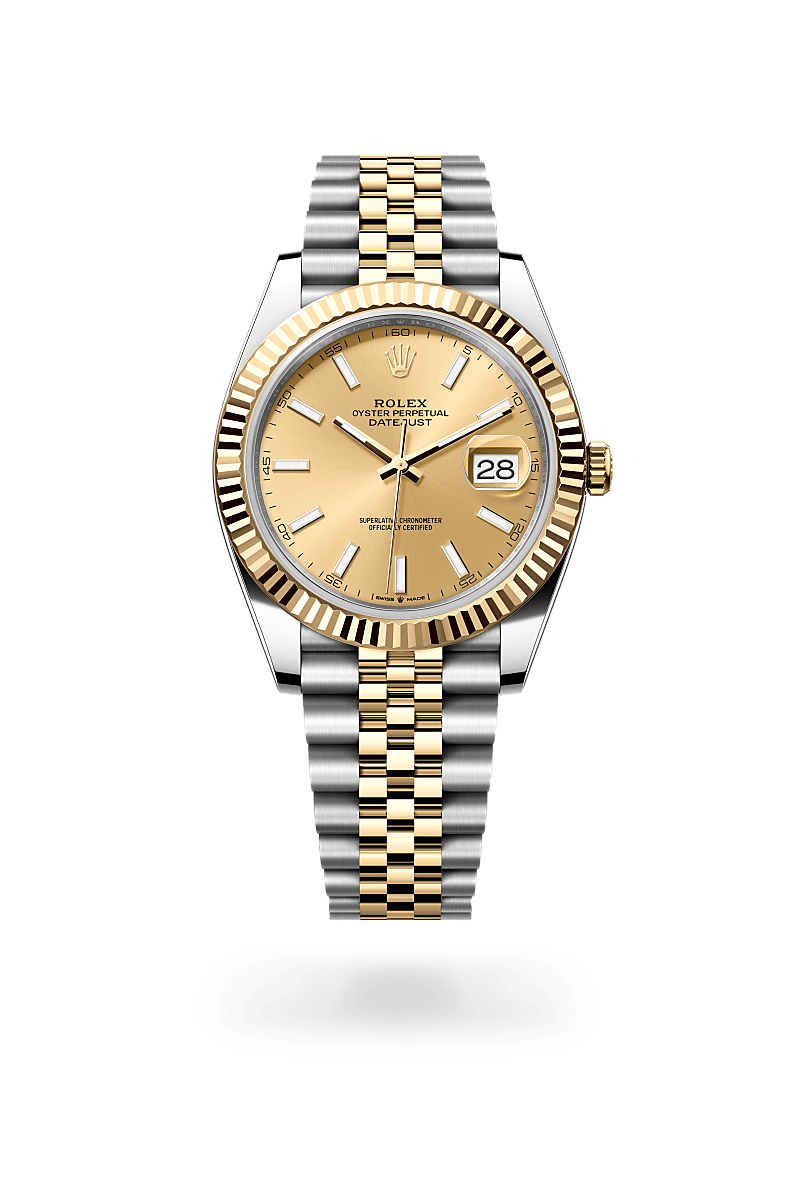 Rolex Datejust 41 in Yellow Rolesor and Champagne-colour Dial, M126333-0010 | Polacheck's Jewelers