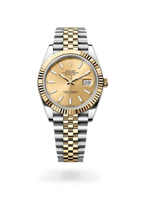 Rolex Datejust 41 in Yellow Rolesor and Champagne-colour Dial, M126333-0010 | Polacheck's Jewelers