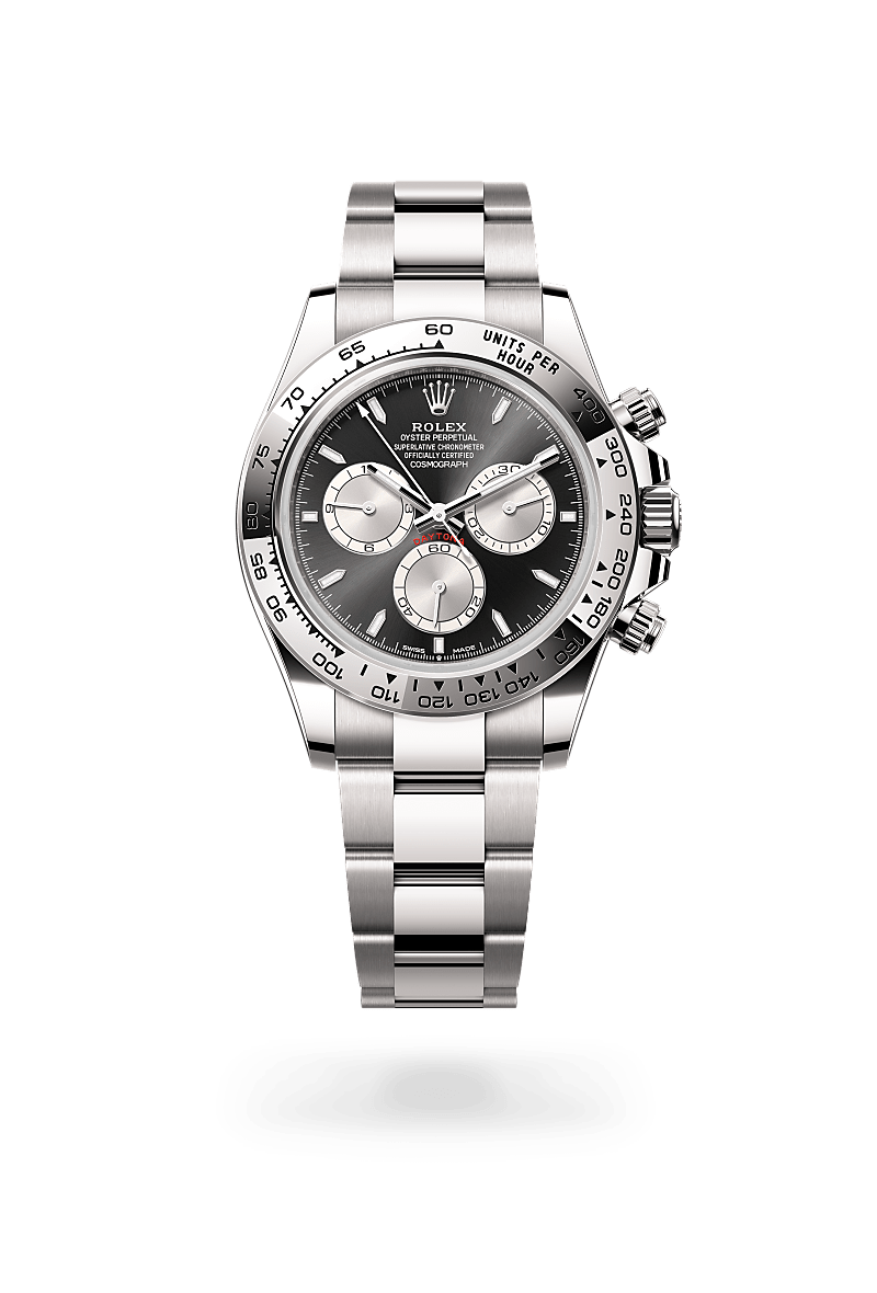 Rolex Cosmograph Daytona in White gold Bright black and steel Dial, M126509-0001 | Polacheck's Jewelers