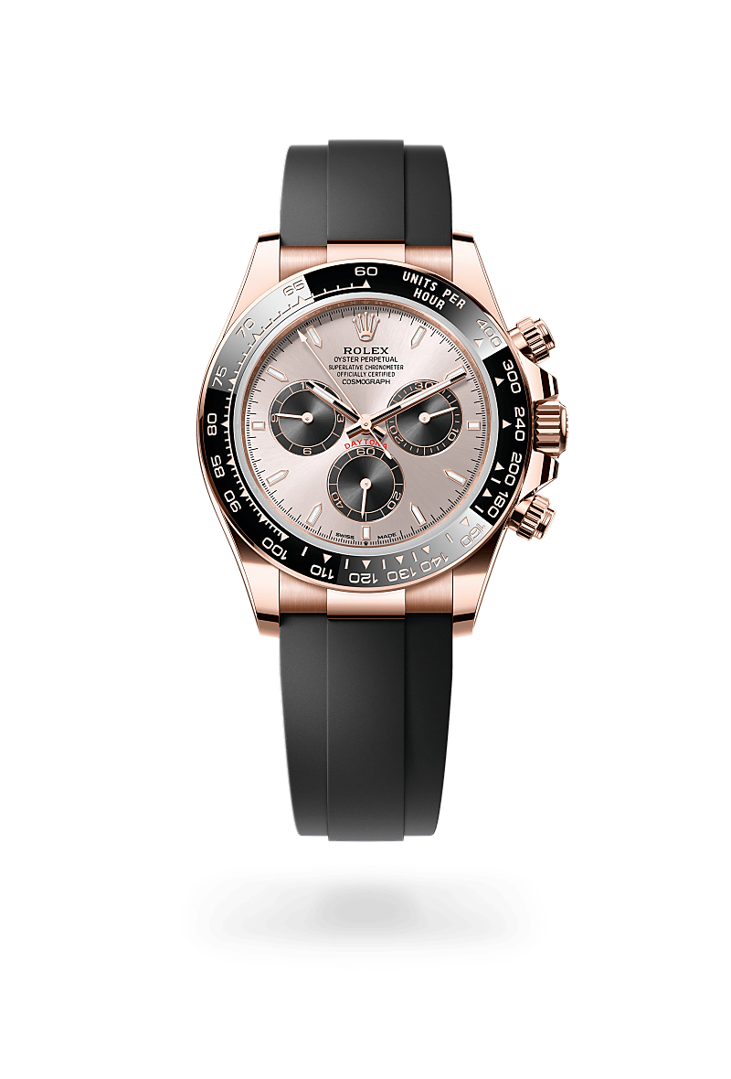 Rolex Cosmograph Daytona in Everose Gold and Sundust and bright black Dial, M126515LN-0006 | Polacheck's Jewelers