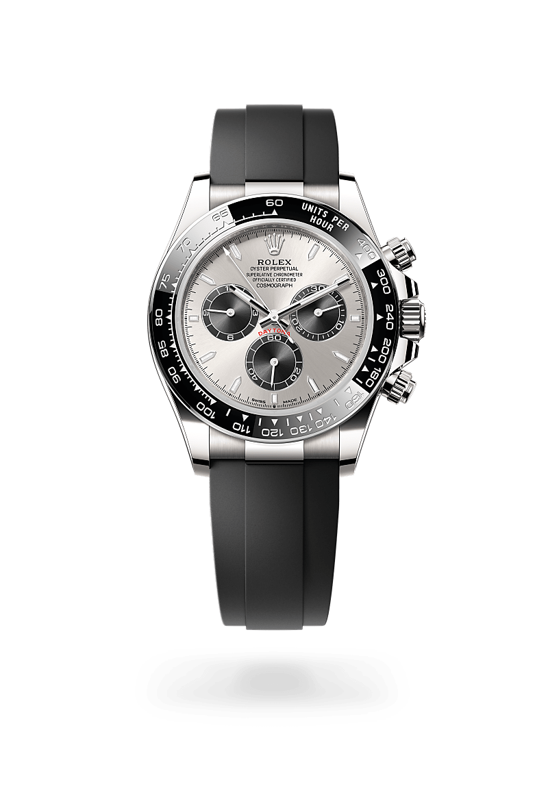 Rolex Cosmograph Daytona in White Gold and Steel and bright black Dial, M126519ln-0006 | Polacheck's Jewelers