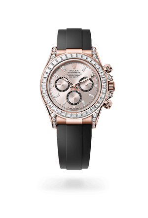 Rolex Cosmograph Daytona in Everose Gold andSundust, bright black counter rings set with diamonds Dial, M126535TBR-0002 | Polacheck's Jewelers
