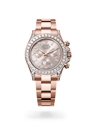 Rolex Cosmograph Daytona in Everose Gold and Sundust set with Diamonds Dial,M126595tbr-0001| Polacheck's Jewelers