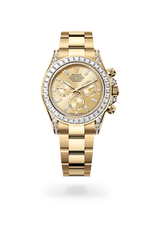 Rolex Cosmograph Daytona in Yellow Gold and Golden set with diamonds Dial, M126598tbr-0001| Polacheck's Jewelers