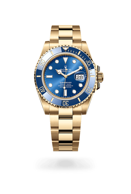 Rolex Submariner in Yellow Gold and Royal Blue Dial, M126618lb-0002 | Polacheck's Jewelers