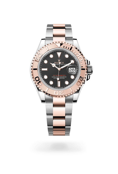 Rolex Yacht-Master 40 in Everose Rolesor and Intense Black Dial, M126621-0002| Polacheck's Jewelers