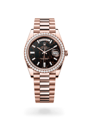 Rolex Day-Date 40 in Everose Gold and Eisenkiesel Dial, M228345rbr-0016 | Polacheck's Jewelers