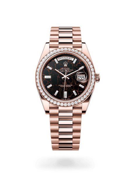Rolex Day-Date 40 in Everose Gold and Eisenkiesel Dial, M228345rbr-0016 | Polacheck's Jewelers