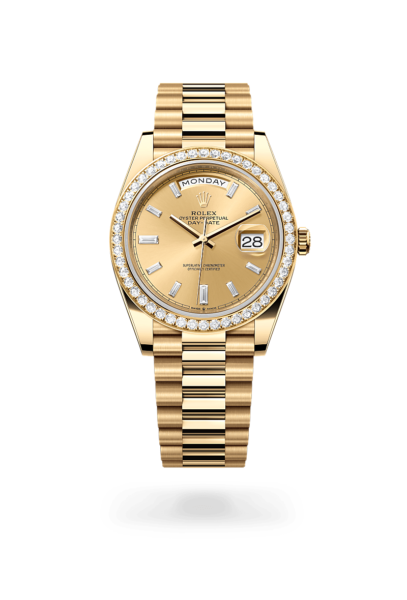 Rolex Day-Date 40 in Yellow Gold and Champagne-colour Dial, M228348rbr-0002 | Polacheck's Jewelers