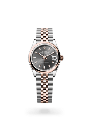 Rolex Datejust 31 in Everose Rolesor in Slate Dial, M278241-0018 | Polacheck's Jewelers