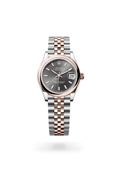 Rolex Datejust 31 in Everose Rolesor in Slate Dial, M278241-0018 | Polacheck's Jewelers