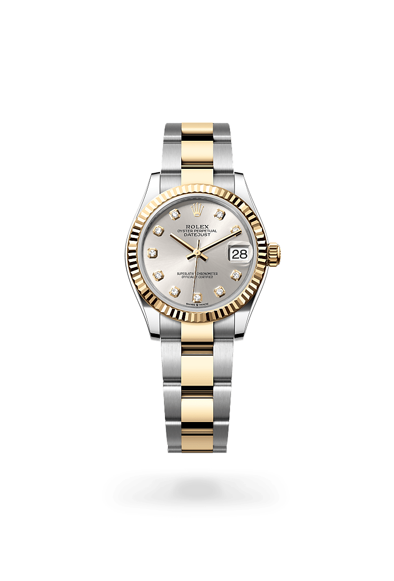 Rolex Datejust 31 in Yellow Rolesor and Silver set with diamonds Dial, M278273-0019 | Polacheck's Jewelers