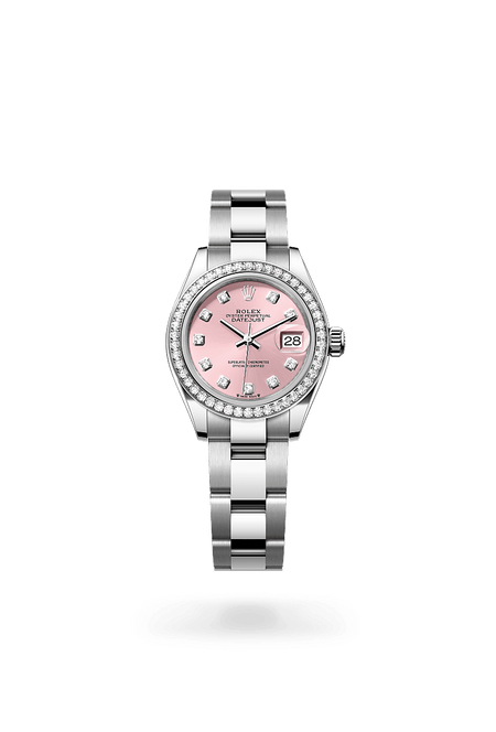 Rolex Lady-Datejust in White Rolesor And Pink set with diamonds, M279384RBR-0004 | Polacheck's Jewelers