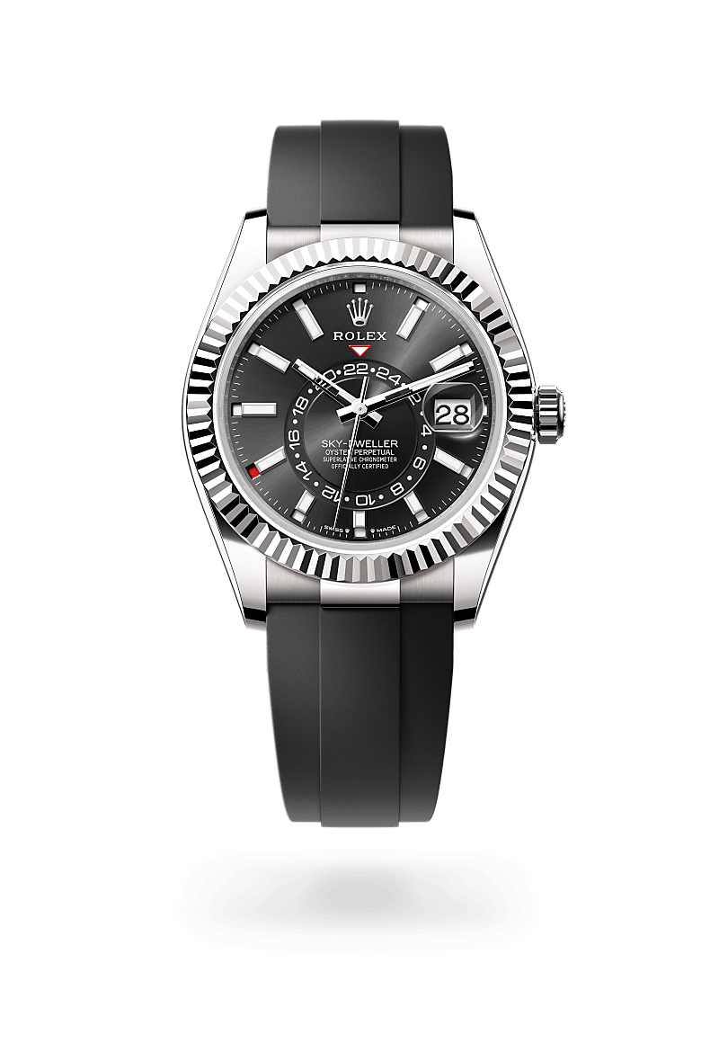 Rolex Sky-Dweller in White Gold and Bright Black Dial, m336239-0002 | Polacheck's Jewelers