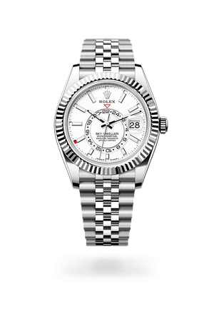 Rolex Sky-Dweller in White Rolesor and Intense White Dial, M336934-0004 | Polacheck's Jewelers
