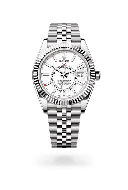 Rolex Sky-Dweller in White Rolesor and Intense White Dial, M336934-0004 | Polacheck's Jewelers