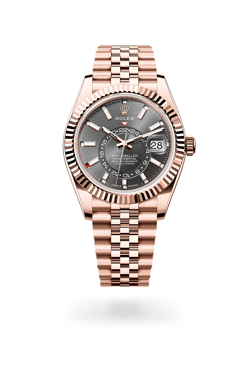 Rolex Sky-Dweller in Everose Gold and Slate Dial, M336935-0008 | Polacheck's Jewelers