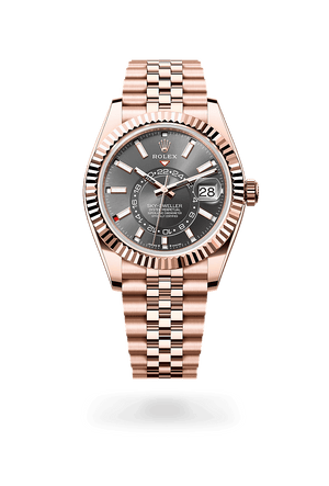 Rolex Sky-Dweller in Everose Gold and Slate Dial, M336935-0008 | Polacheck's Jewelers