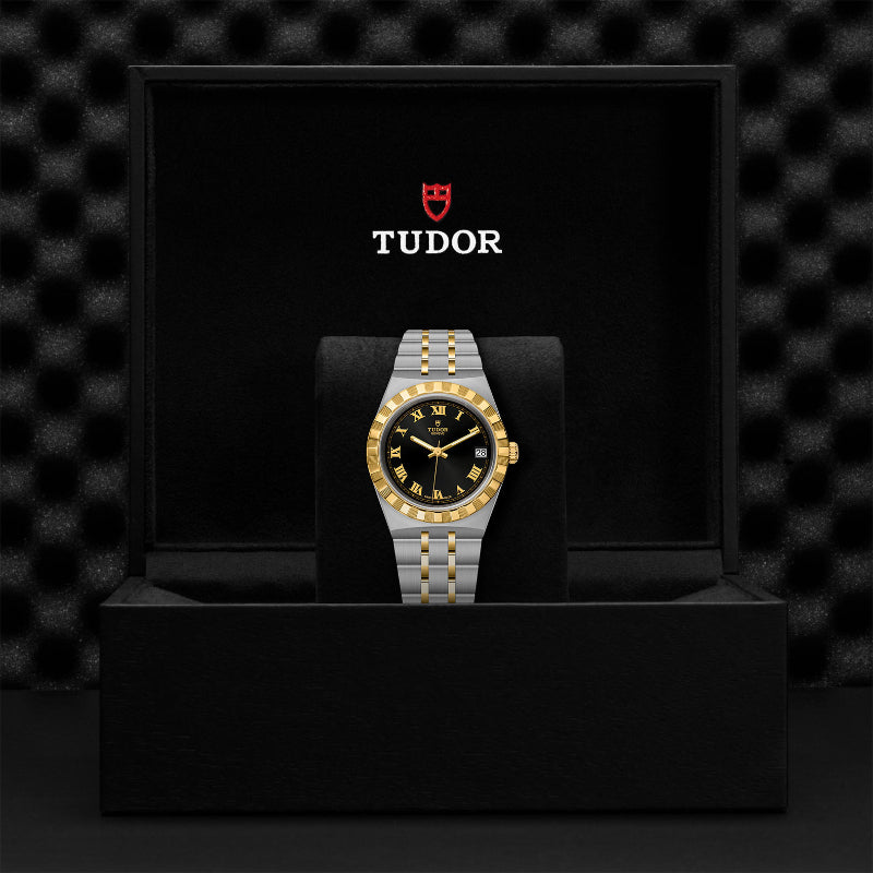 TUDOR Royal M28403-0003 – 34mm Black Dial Two-Tone Watch