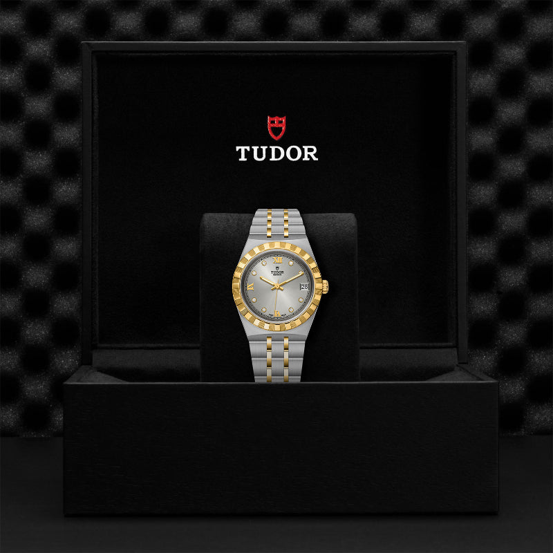 TUDOR Royal M28403-0002 – 34mm Silver Diamond Dial Watch