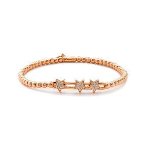 3 Diamond Stars Tresore Stretch Bracelet
