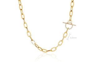 Jumbo Diamond Toggle Necklace