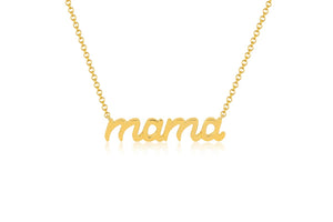 Script Gold Mama Necklace